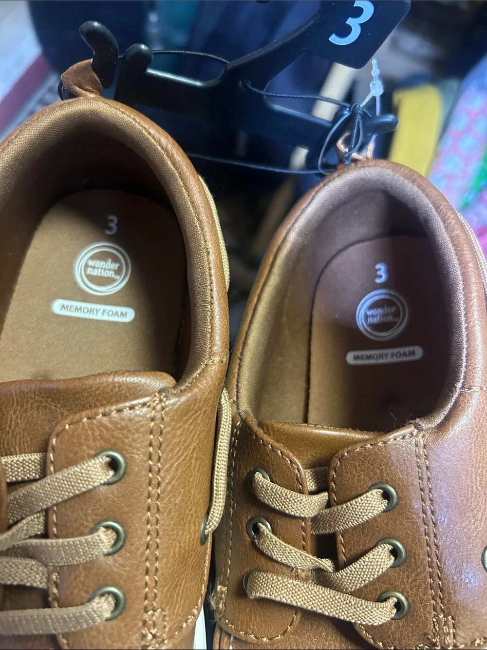 wonder nation Brown Toddler Boat Shoes